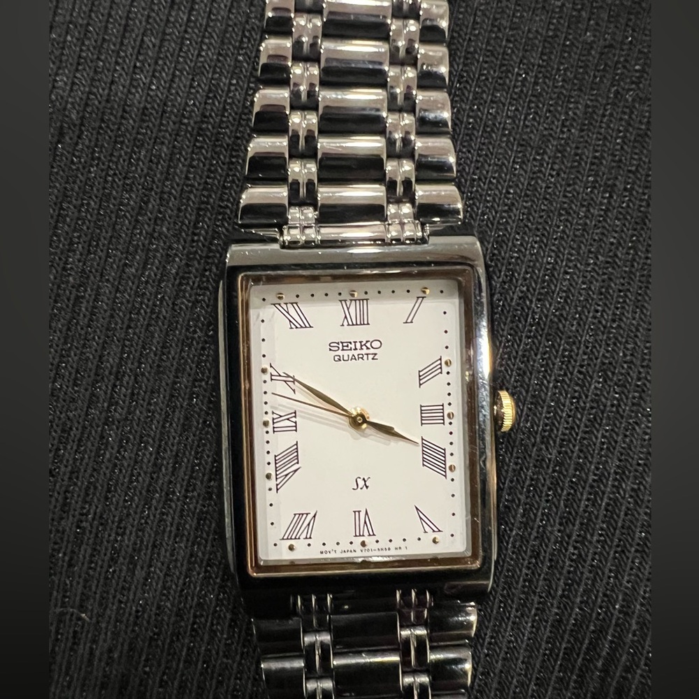 Seiko Two-Tone Rectangular Watch